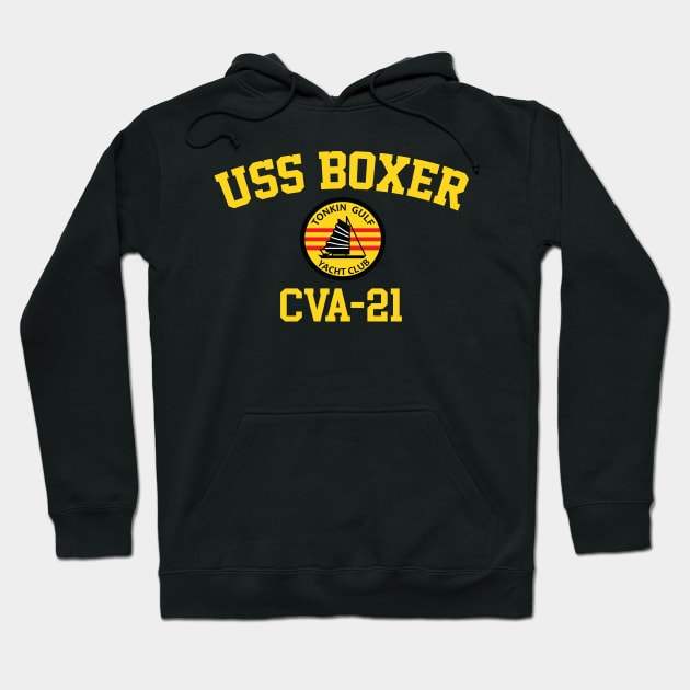 USS Boxer CVA-21 Tonkin Gulf Yacht Club Hoodie by Tonkin Gulf Yacht Club